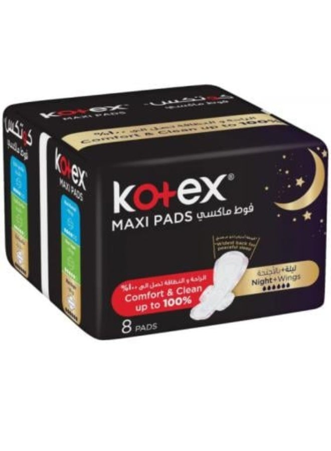 Nightly Maxi Pads 8 Pads